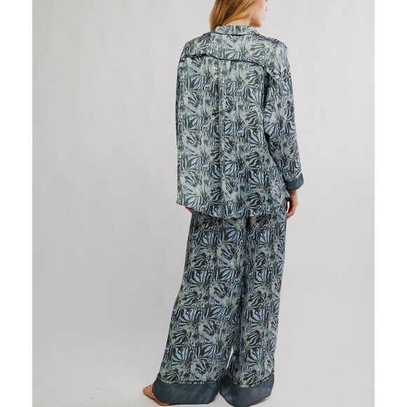 FREE PEOPLE Dreamy Days PJ Set / Seafoam Combo - Picture 3 of 6